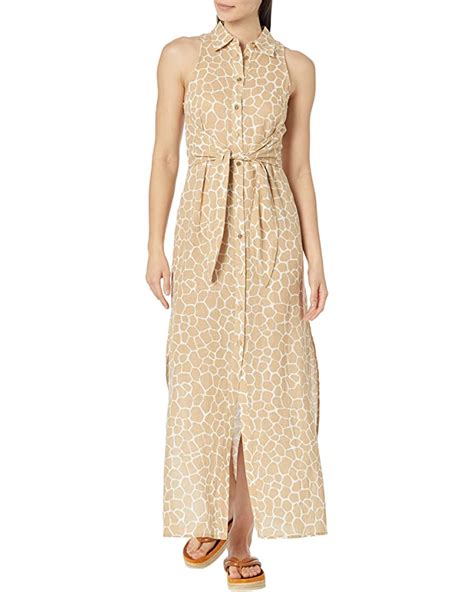 Women's MICHAEL Michael Kors Giraffe Maxi Tie Dress